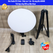 Đèn Livestream Chiếu Sáng Studio - Đèn Studio D12 36cm Cao Cấp