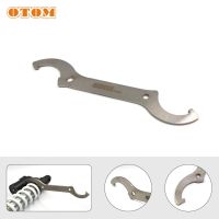 OTOM Shock Absorber Pre Load Spanner Wrench Tool Motorcycle Dirt Bike Rear Shock Absorber Wrench Adjusting C Spanner Universal