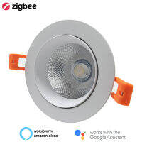 Lonsonho Tuya ZigBee สมาร์ท LED cob downlight 12W dimmable Spot plafond KITCHEN Cailing Light Alexa Home compatisble*