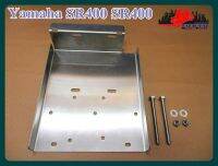 YAMAHA​ SR400​ SR 400 year 1985-2009​ BATTERY TRAY SET "STAINLESS STEEL" (1 SET)  // ถาดรองแบตเตอรี่ สเตนเลส งานสวย คุณภาพเยี่ยม ไม่เป็นสนิม