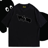 เสื้อยืดโอเวอร์ไซส์(เสื้อเฮีย) เสื้อ two blackcat ผ้า Cotton 100 % ผ้าSOFT S-5XL