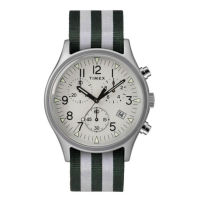 Timex TW2R81300 นาฬิกาข้อมือผู้ชาย สายไนล่อน สีเขียว/ขาว