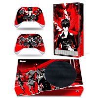 สำหรับ Xbox ชุด S PERSONA 5 PVC ฝาสติกเกอร์รูปลอกผิวไวนิลคอนโซล DualSense คอนโทรลเลอร์สติกเกอร์ป้องกันฝุ่น