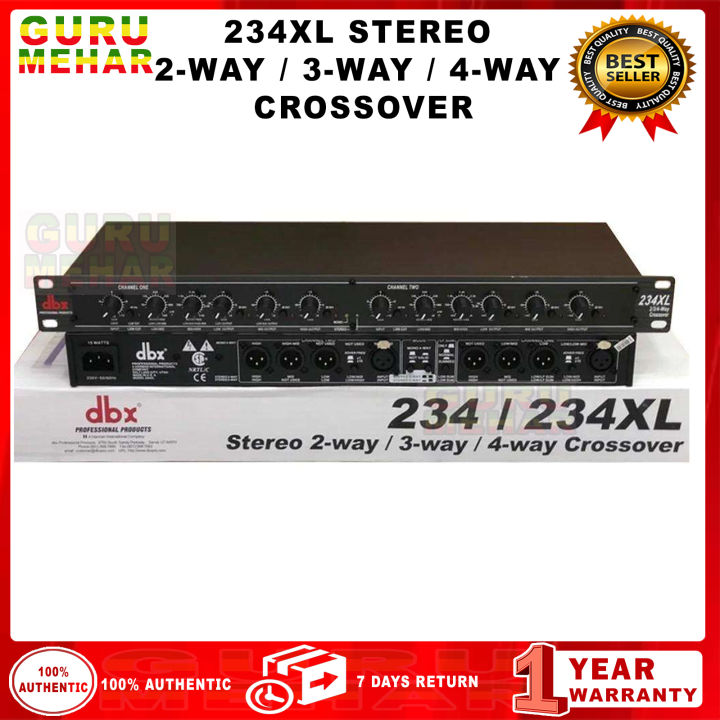 Crossover　Crossover　DBX　way/　Lazada　(234XL)　way　Equalizer　Stereo　way/　PH