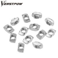 ♞ 100pcs 50pcs M3/M4/M5x10x6 For 20 Series Slot T nut Sliding T Nut Hammer Drop In Nut Fasten Connector 2020 Aluminum Extrusions