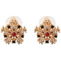 Snowflake Stud Earrings Ear Studs for Women Christmas Party Jewellery Gifts Snowflake