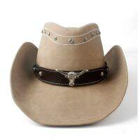 Uomo ในหนังคาเปลโลดาคาวบอยออคซิเดนเทลต่อ Le Signore Cappelli Da Cappelli Da Cowboy Ovest Hunter Sombrero Berretti Padrino