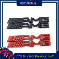 XSD 2 X บังโคลนรถโลหะและรถยนต์ออโต้บอดี้ไฟโลโก้ AMG สติ๊กเกอร์ตบแต่งสำหรับตรารถยนต์ตกแต่ง Mercedes Benz