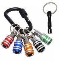 【cw】 5pcs Aluminum Alloy Screwdriver Bit Holder With Keyrings 5 Colors Socket Bits Hand Accessories 【hot】 !