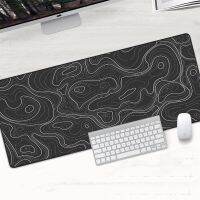 Abstract Art Mouse Mat Computer Personalized Topographic Map Mousepad 900x400mm XL Gamer Extra Large Wave 800x300MM Keyboard Pad