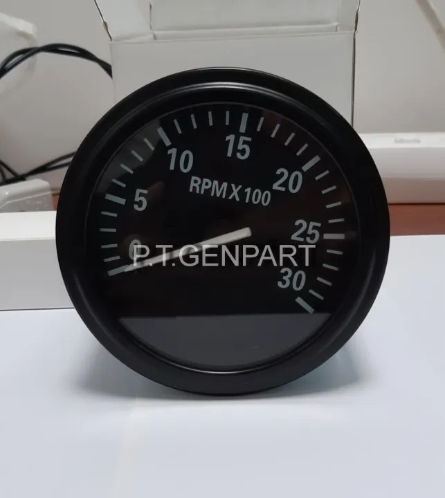 เกจวัดรอบ วัดรอบเครื่องปั่นไฟ เครื่องยนต์ Tachometer Generator Lazada