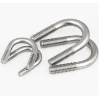 304 Stainless Steel U-screw U-clamp Bolt Fixed Pipe Clamp M10 M12