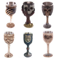 1PC Retro Gothic Skeleton Arm Goblet High-foot Mug Skull Chalice Claw Goblet Magic Antique Glass Wine Cup For Bar Pub Tea Cup