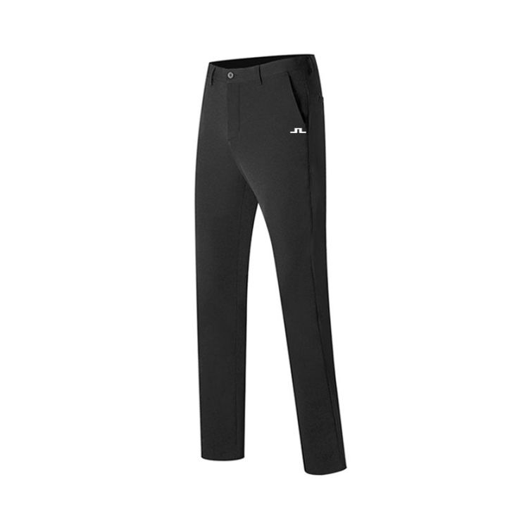 j-lindeberg-กางเกงสำหรับผู้ชายกอล์ฟสไตล์ใหม่กางเกงกางเกงกอล์ฟขายาวขาตรงระบายอากาศได้ดีลำลองกีฬากลางแจ้งแห้งเร็ว