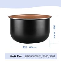 2L Rice cooker Cooking Pot Liner Non-stick liner Container For Philips HD3060/3061/3160/3161 Replacement Accessories