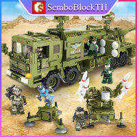 Sembo Block 105780 เลโก้รถทหาร พร้อมมินิฟิกเกอร์ 8ตัว จำนวน 1196 ชิ้น