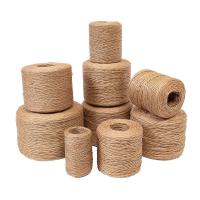 Wholesale 1-10mm Cord Jute Ribbon Crafts DIY Sewing Thread Twine Natural Rope String Jewelry Party Wedding Christmas Home Decor General Craft