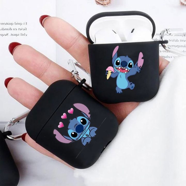 earphone-case-for-airpods-1-2-suitable-for-apple-airpods-2-1-wireless-accessory-soft-case-disney-lilo-stitchs-love-kiss-headphones-accessories