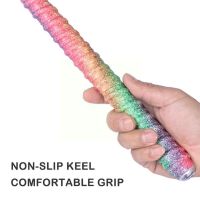 【CW】 1.45M Gradient Colorful Fishing Rod Sweatband Anti-slip Racket Handlebar Wrapping Grip Tape Badminton P5Q8 ！