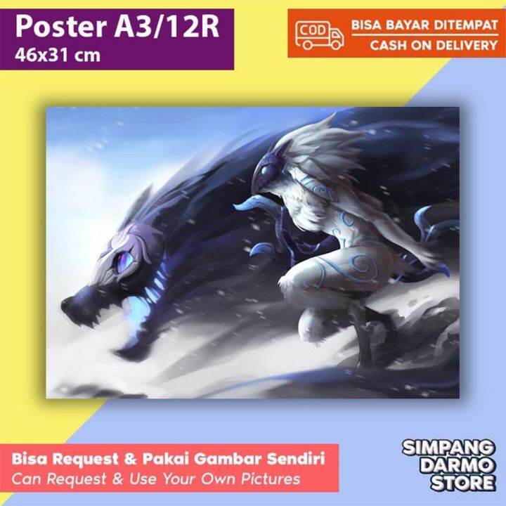 Poster League Of Legends Game Terbaru Tersedia Berbagai Ukuran A4 A3