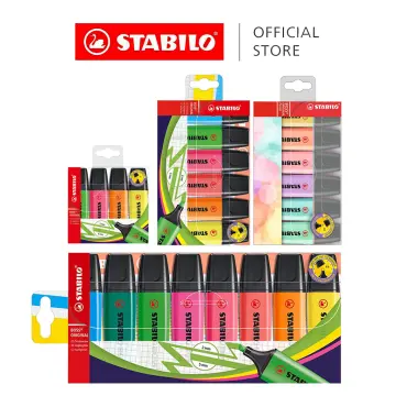 STABILO BOSS Original Pastel Highlighter Pens Highlighter Markers - Full  Range Set of 6 in Wallet