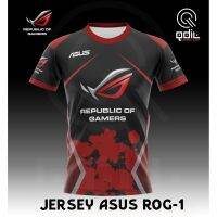 ☄❐ เสื้อกีฬาแขนสั้น ลายทีม Asus Rog (สาธารณรัฐเกมเมอร์)