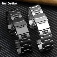 ✐ 18/19/20/21/22/23/24mm 316L สายสแตนเลสสำหรับ Seiko Diving SKX007 SKX009 ปลายโค้ง WatchBand อุปกรณ์เสริม Solid สร้อยข้อมือ