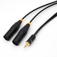 Mogami สายเคเบิล XLR แจ็คตัวผู้3.5มม. เป็นสายตัวแยกตัวผู้ XLR แบบคู่สำหรับไมโครโฟนลำโพงเครื่องขยายเสียงคอนโซลเสียงไม่สมดุล