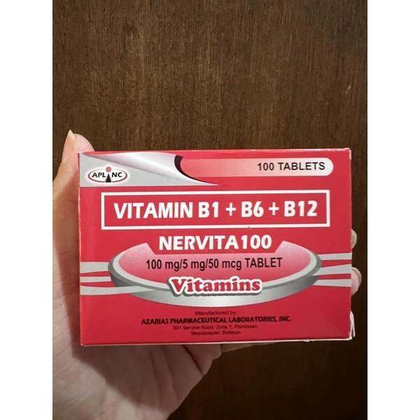 NERVITA 100 VITAMIN B COMPLEX 100 TABLETS | Lazada PH