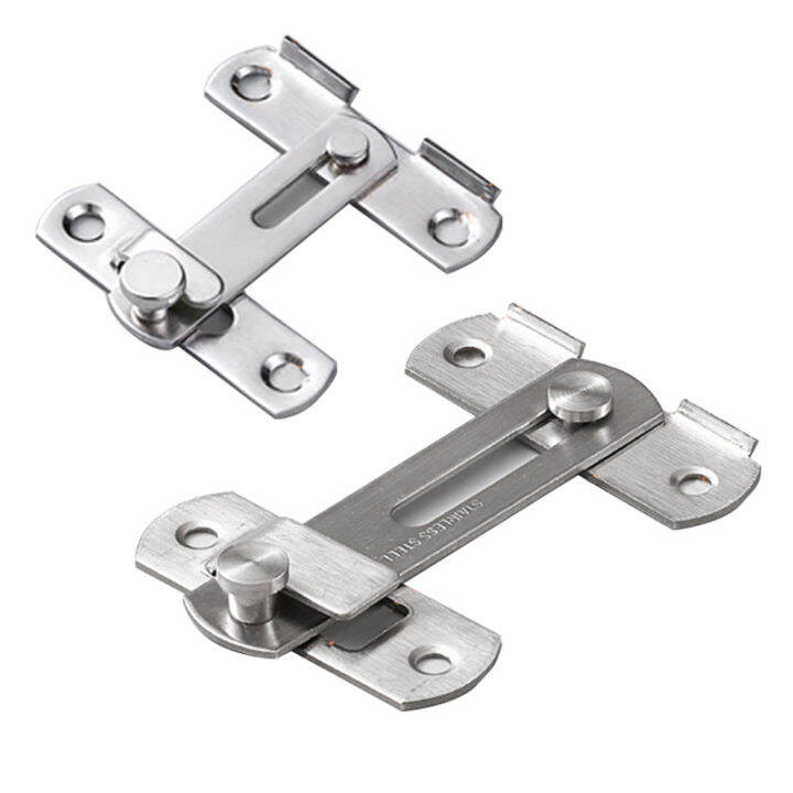 Stainless Steel Swivel Bolt Door Latch Slug Catch Hasp Lock for Slide