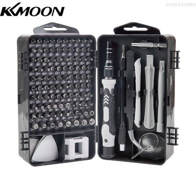 KKmoon ชุดกล่องเครื่องมือในบ้าน115-In-1พร้อมเครื่องมือช่างอเนกประสงค์98บิตสำหรับการบำรุงรักษาคอมพิวเตอร์ Reparasi Jam เครื่องใช้ในบ้าน