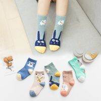 5 Paris/Lot Children Socks for Girls Boys Cotton Fashion Baby Little Rabbit Monkey Cartoon Socks Children Clothes Accessories