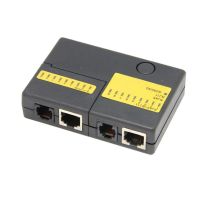 เครื่องทดสอบสาย LAN เครือข่าย Cat5 4พอร์ต RJ45 RJ11 LED อีเทอร์เน็ตรุ่นใหม่