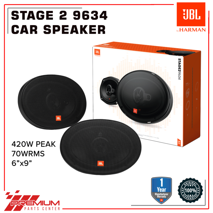 JBL Stage 2 9634 Car Speakers 6"x9" Coax 3Way 70W RMS 4ohms Lazada PH
