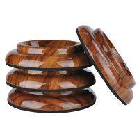 4Pcs Upright Piano Caster Cups,Rosewood Color Piano Caster Piano Leg Floor Protectors with Non-Slip &amp; Anti-Noise Foam for Hardwood Floor（Acrylic）