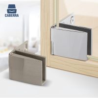 【CW】 1 Zinc Alloy Self-Closing Glass Display Cabinet Hinge No Drilling Clamp Side Mounted Wine Door Hardware