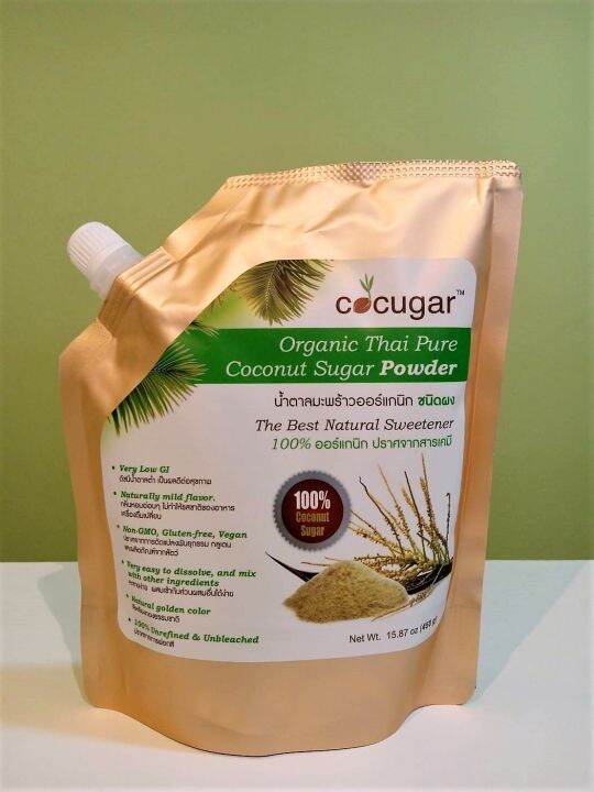 น้ำตาลมะพร้าว-ออร์แกนิค-ชนิดผง-organic-coconut-sugar-powder-450g-น้ำตาล-gi-ต่ำ-cocugar