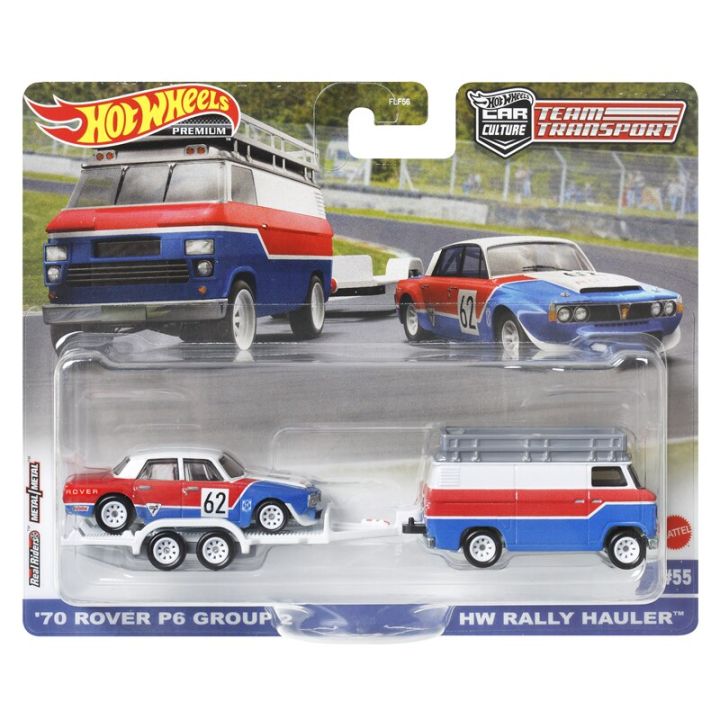 original-hot-wheels-team-transport-premium-car-culture-alfa-fleet-flyer-chevy-ramp-truck-rover-rally-toys-for-boys-alloy-models