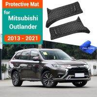 Car Interior B Pillar Anti-kick Protective Mat for Mitsubishi Outlander 2013-2018 2019 2020 2021Cushion Pad Case Cover Stickers