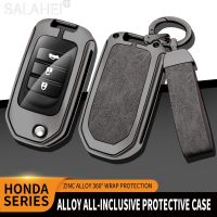 {Lili Car product} กระเป๋าถือทรงแข็งเคสหุ้มกุญแจรถสำหรับอุปกรณ์ป้องกันสำหรับ Honda Civic CR-V HR-V XRV Pilot Fit Jade Crider Odyssey 2015- 2018