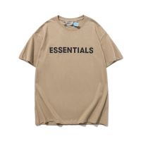 ESSENTIALS เสื้อยืดแขนสั้น ชนิดผ้าฝ้าย พิมพ์ลายแฟชั่น สำหรับทุกเพศ