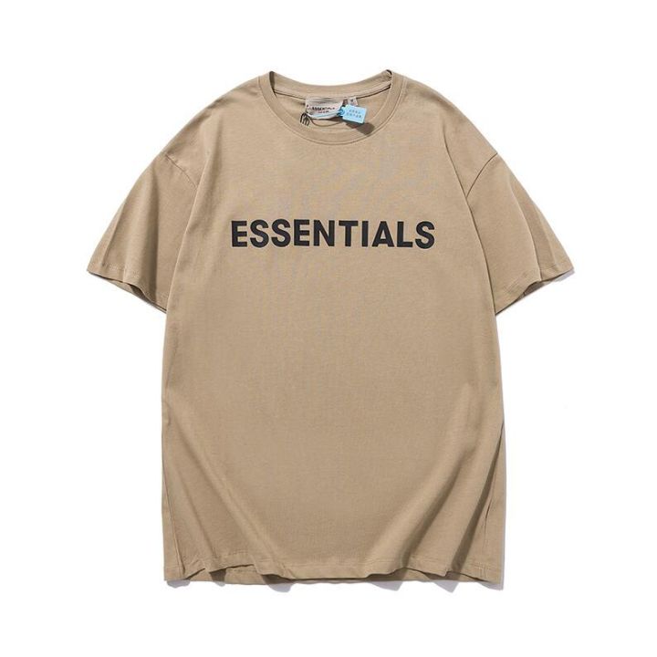 essentials-เสื้อยืดแขนสั้น-ชนิดผ้าฝ้าย-พิมพ์ลายแฟชั่น-สำหรับทุกเพศ