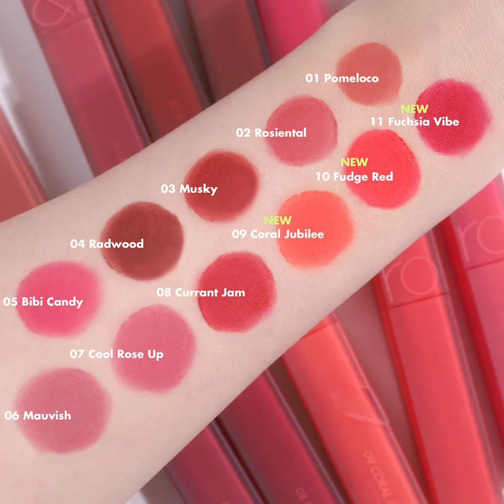 romnd BLUR FUDGE TINT (08 CURRENT JAM) romnd BLUR FUDGE TINT (05 BIBI CANDY)