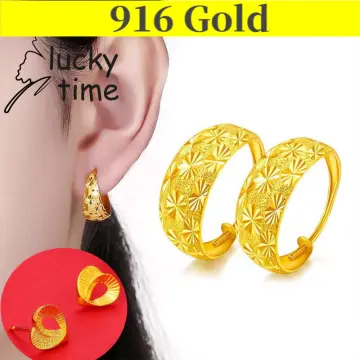 Gold earring designs hot sale for wedding with price