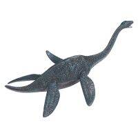 ชุดคอลเลกชั่นของเล่นยุคจูราสสิกสำหรับเด็ก Plesiosaur Plesiosaurus โมเดลคอแอคชั่นฟิกเกอร์แร็พเตอร์ของเล่นตำนานสัตว์สีเหลืองอำพัน