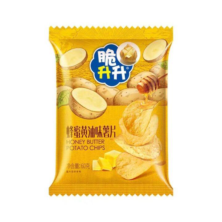 YUMMUY Crispy Shengsheng Honey Butter Flavored Potato Chips 60g Puffed
