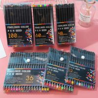 【cw】 Color Set 0.4mm Micro-Tip Stroke Sketch Office School Stationery Accessories