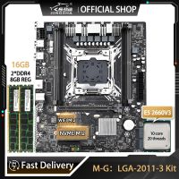 ❧✑๑ M G Motherboard LGA2011 3 Kit With 2X8 16GB 2400MHZ DDR4 ECC REG RAM And XEON E5 2660V3 2.6Ghz PCIE 16X and SATA3.0 M.2 USB3.0