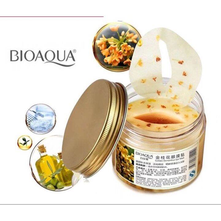 BIOAQUA Golden Masker Mata Osmanthus Eye Mask Isi 80 Lembar Lovablemart