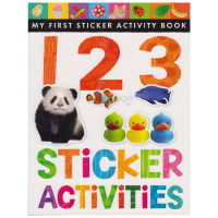 My first 123 sticker activities digital enlightenment Sticker Book 3-6 years old baby cognition Book Childrens English Book British Little Tiger Press childrens English original imported